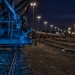 Eisenbahnwaggons blue hour