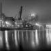 Bremen Überseehafen im Nebel